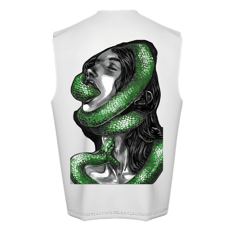 Venomous Vice – White Sleeveless Vest