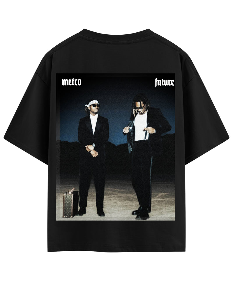 Future x Metro" Black Oversized T-Shirt