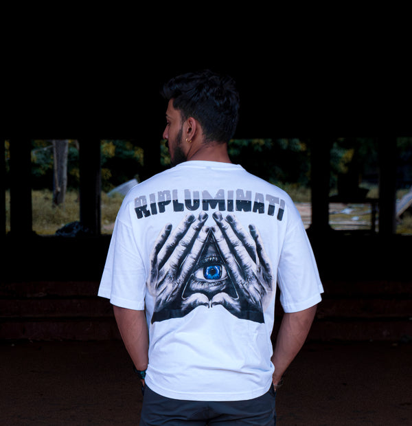 RIPLUMINATI Oversized T-Shirt – White