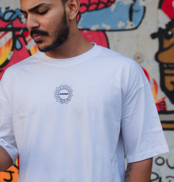 RIPLUMINATI Oversized T-Shirt – White