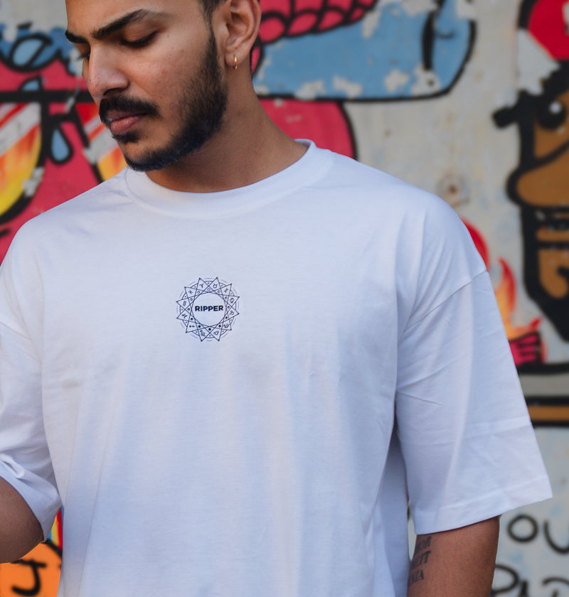 RIPLUMINATI Oversized T-Shirt – White