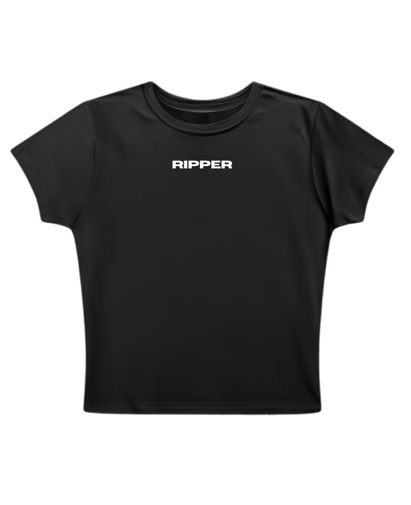 Ripper Logo - Ripper Round Neck Crop Baby Tee