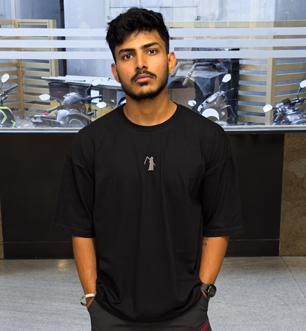 Hunt Black Oversized T-Shirt