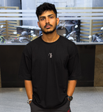 HUNT BLACK OVERSIZED T SHIRT