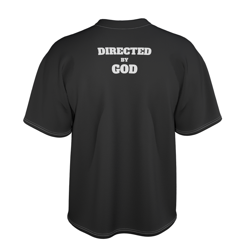 Directed By God Oversized T-Shirt – Black