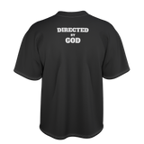 Directed by god  Black Oversized-tshirt