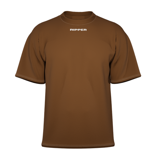 Directed by god Brown Oversized-tshirt