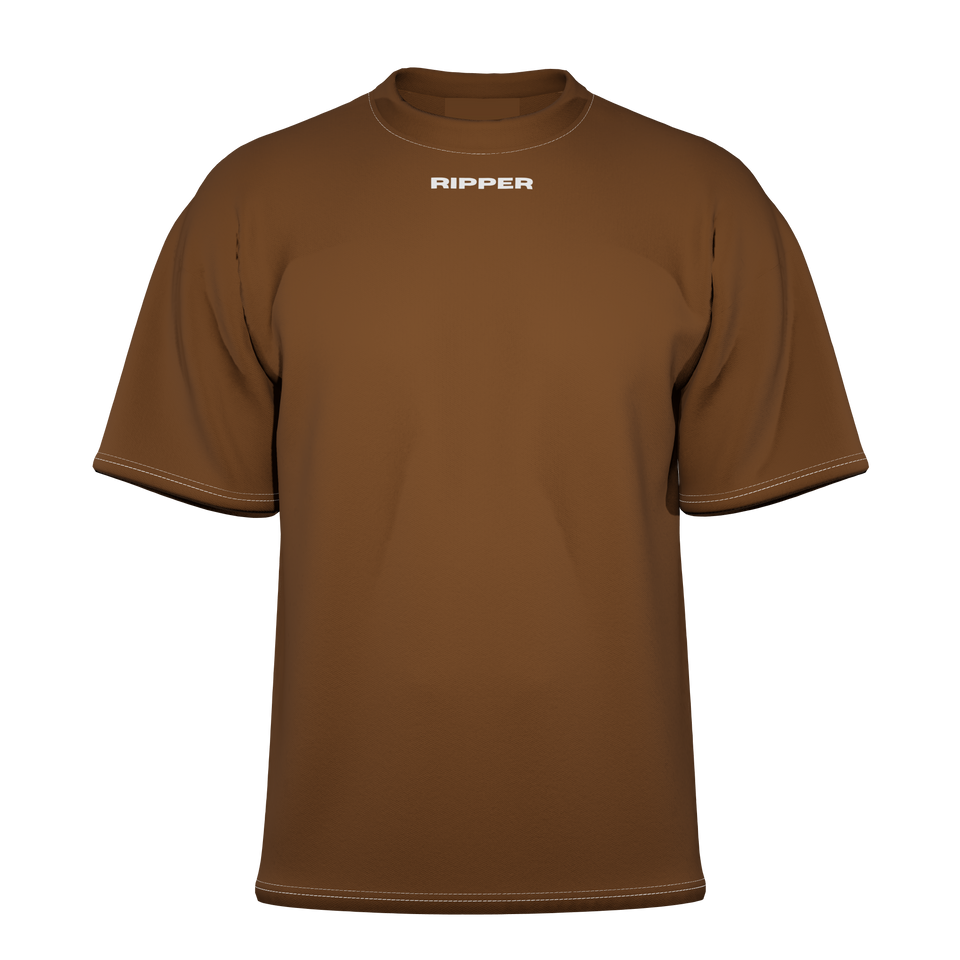 Directed by god Brown Oversized-tshirt