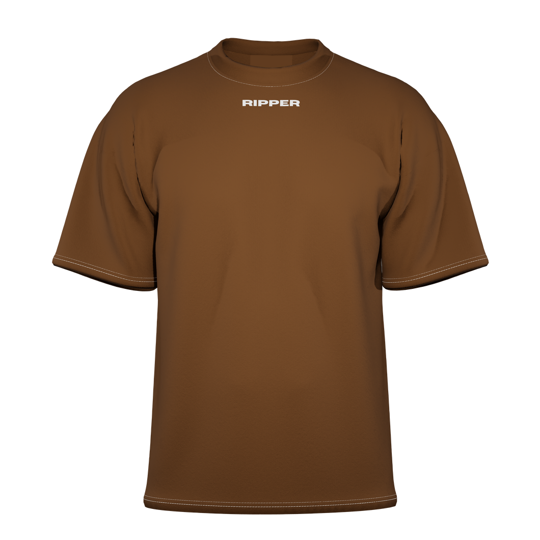 Directed by god Brown Oversized-tshirt