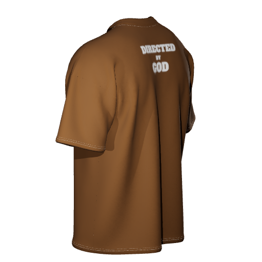 Directed by god Brown Oversized-tshirt