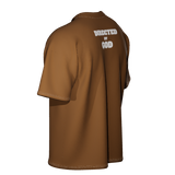 Directed by god Brown Oversized-tshirt