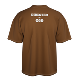 Directed by god Brown Oversized-tshirt