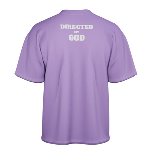 Directed by god Lavender Oversized-tshirt