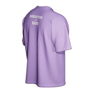 Directed by god Lavender Oversized-tshirt