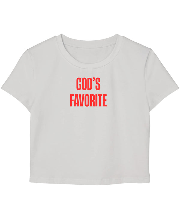 White Baby Tee Front Design