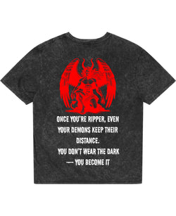 Acidwash Oversized T-shirt Back Design