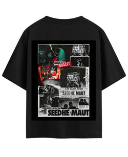 Black Oversized T-shirt Back Design