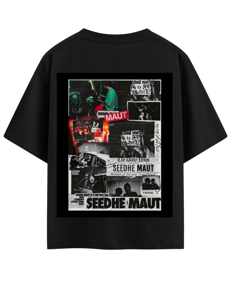 Black Oversized T-shirt Back Design