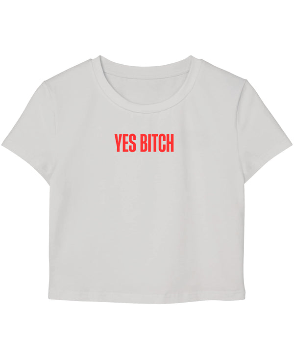White Baby Tee Front Design