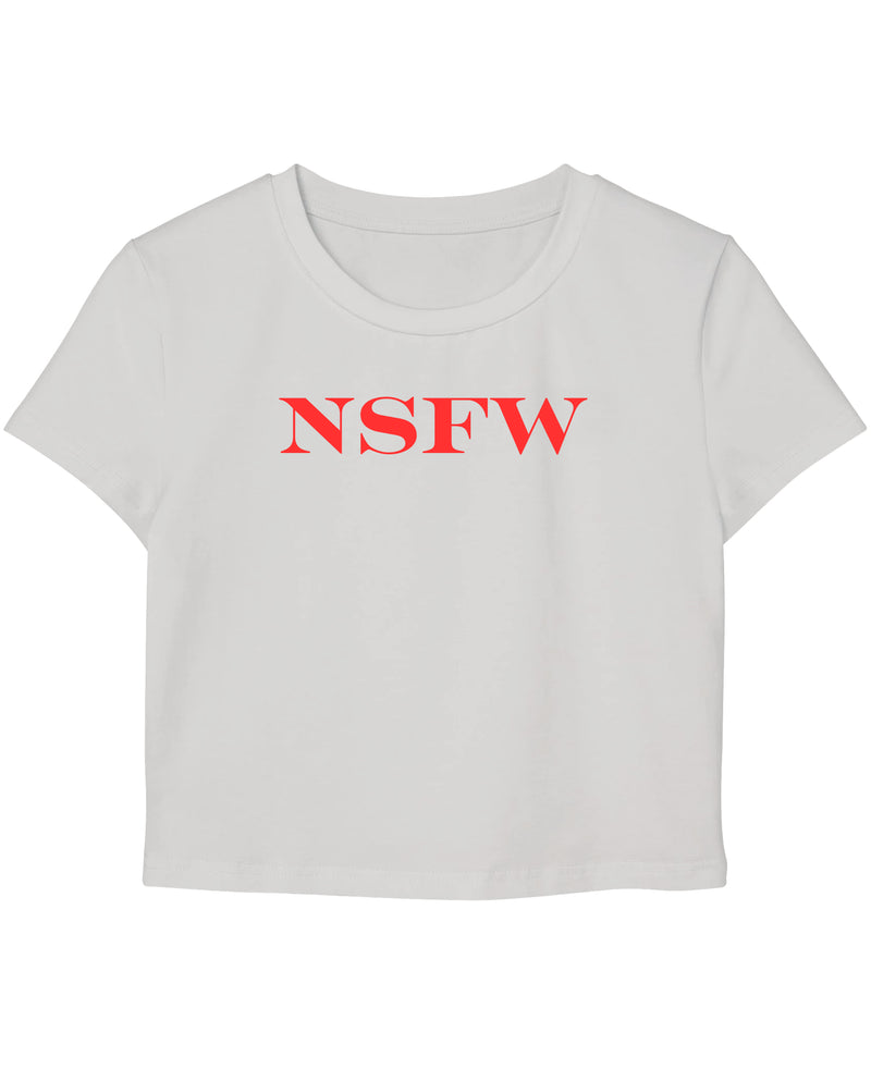 White Baby Tee Front Design