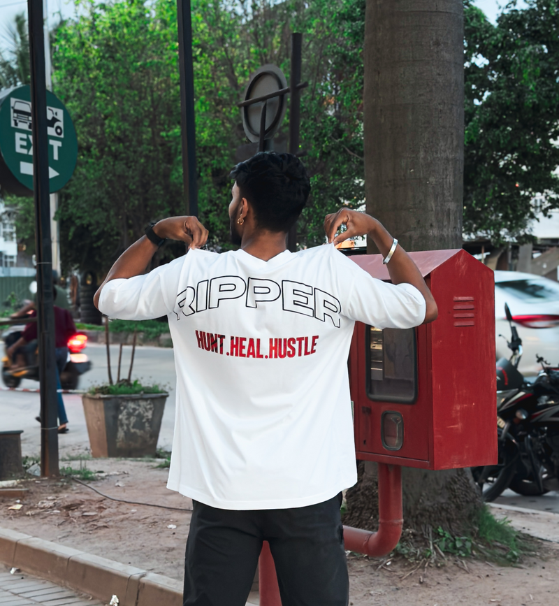 Hunt White Oversized T-Shirt